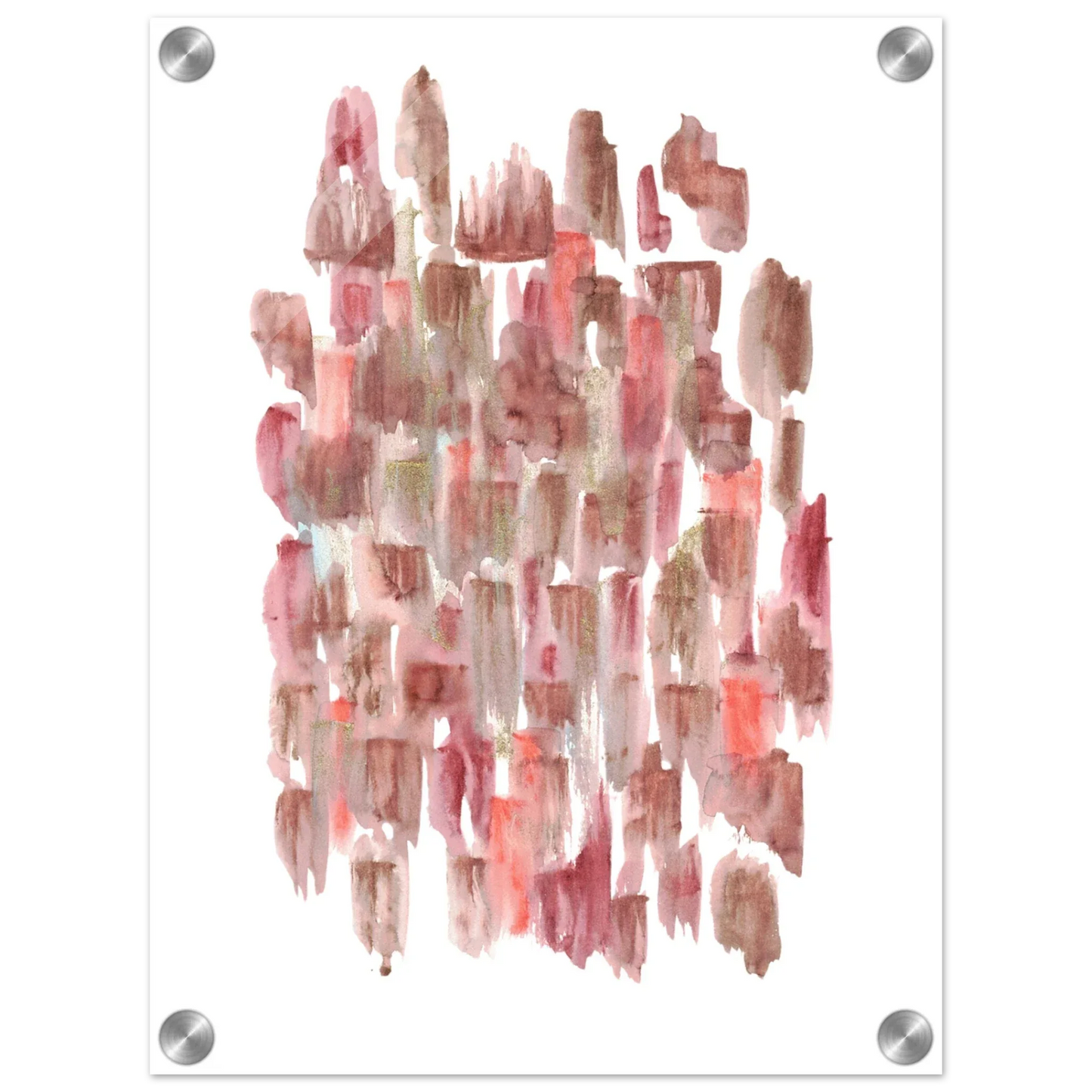 Impression sur acrylique brillante Terracotta Waves | Art contemporain par Laure Leprince - Laure Leprince - Artiste Peintre