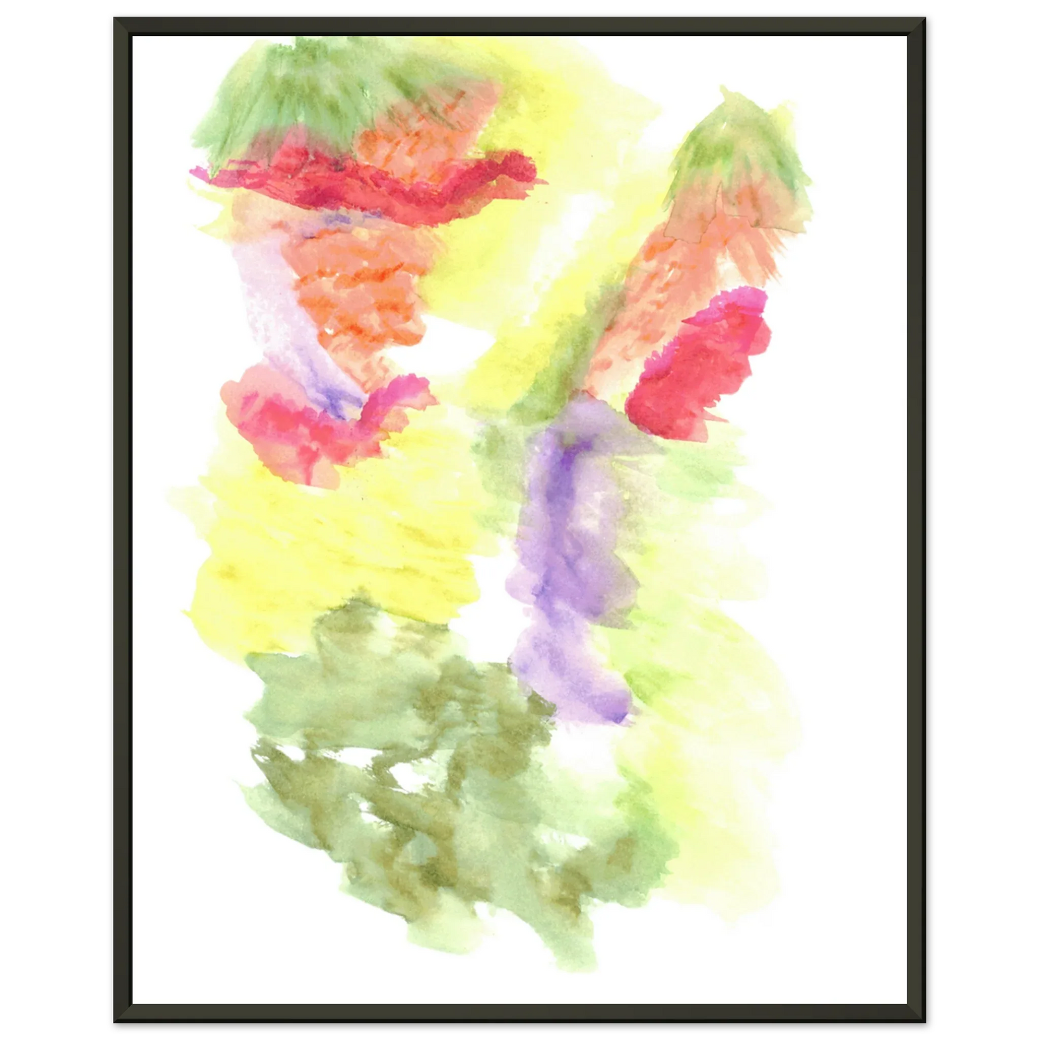 Classic Semi-Glossy Paper Metal Framed Poste Eclosion Chromatique - Laure Leprince - Artiste Peintre