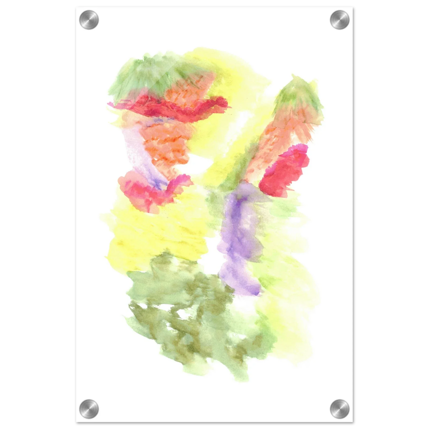 Impression sur acrylique brillante Eclosion Chromatique | Art contemporain par Laure Leprince - Laure Leprince - Artiste Peintre