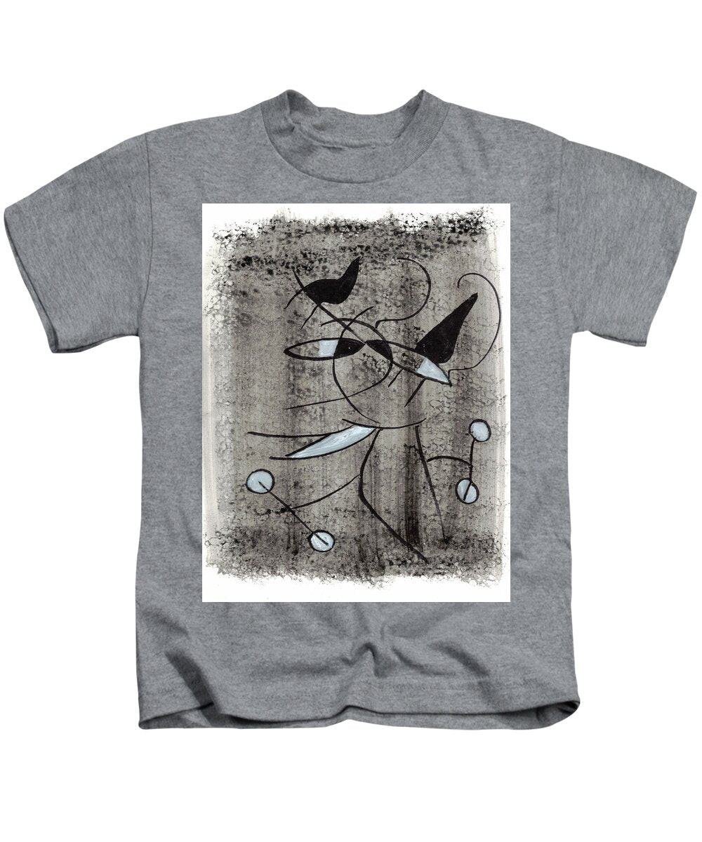 Chat Halterophile - Kids T-Shirt