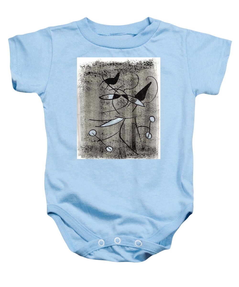 Chat Halterophile - Baby Onesie