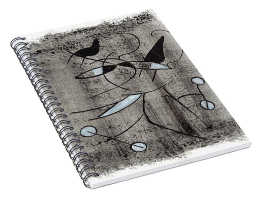 Chat Halterophile - Spiral Notebook