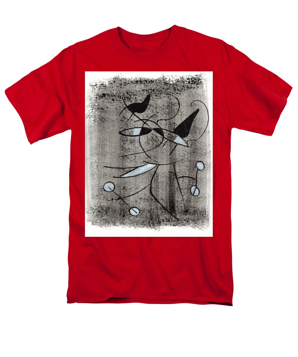 Chat Halterophile - Men's T-Shirt  (Regular Fit)