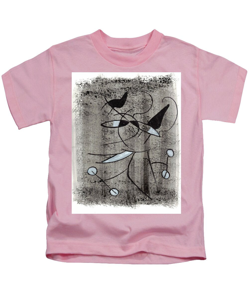 Chat Halterophile - Kids T-Shirt