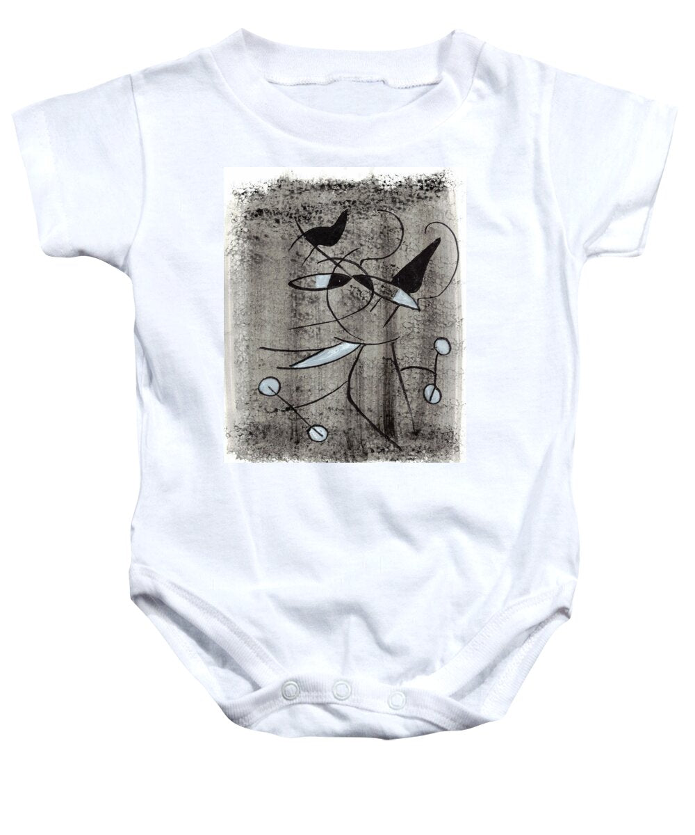 Chat Halterophile - Baby Onesie