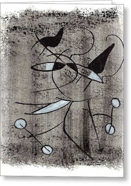 Chat Halterophile - Greeting Card