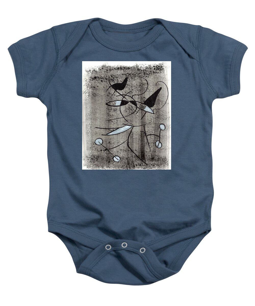 Chat Halterophile - Baby Onesie