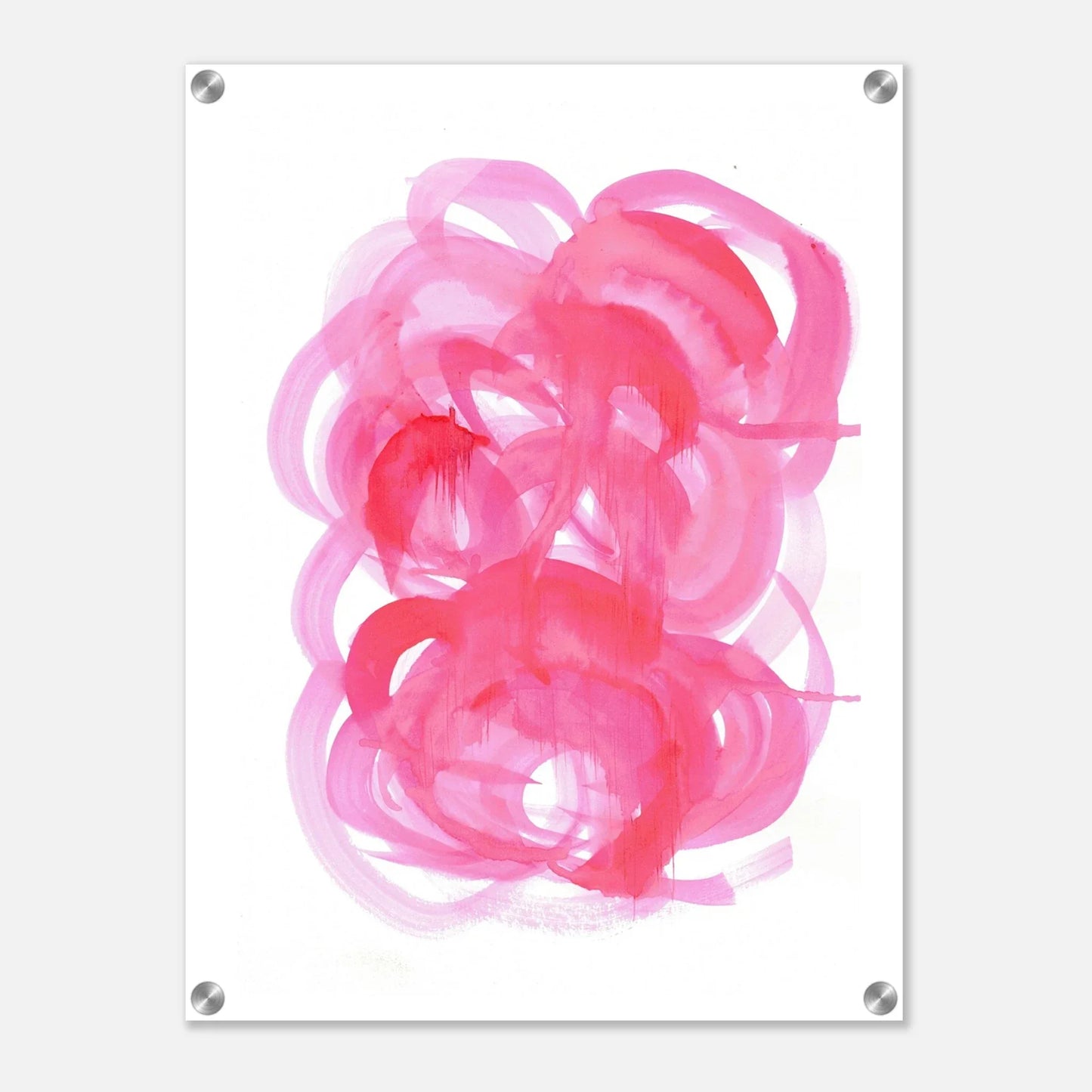 Impresion sur acrylique brillante Ruby Drift | Art contemporain par Laure Leprince - Laure Leprince - Artiste Peintre