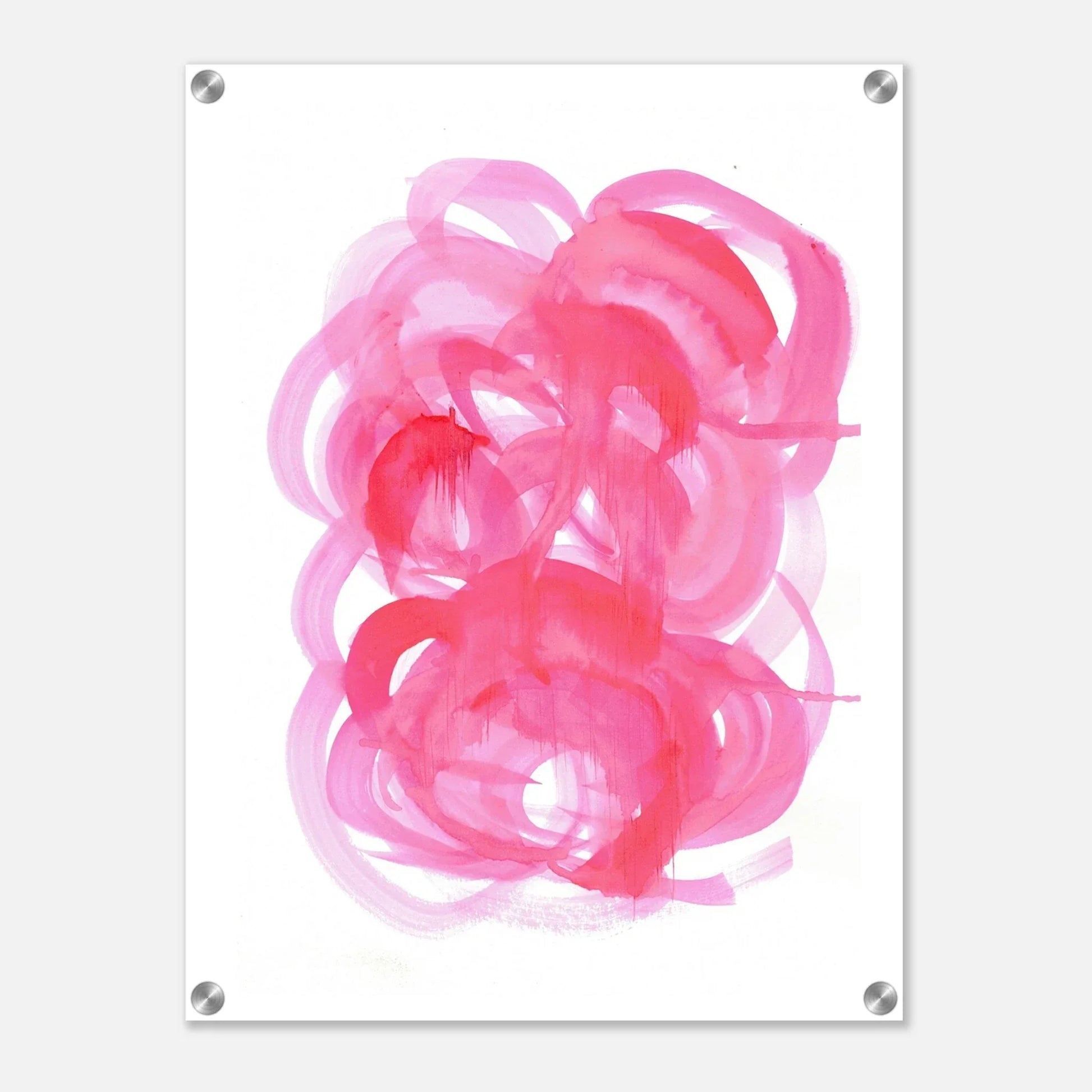 Impresion sur acrylique brillante Ruby Drift | Art contemporain par Laure Leprince - Laure Leprince - Artiste Peintre