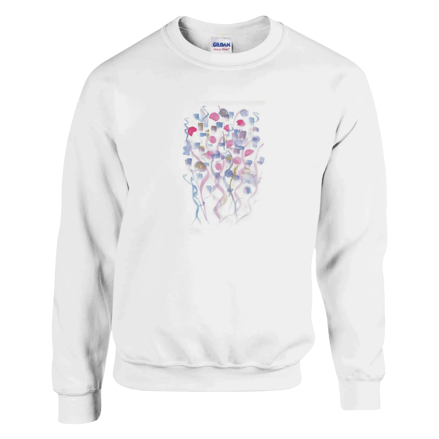 Sweatshirt Unisexe Classique Petal Drift – Impression Artistique Multicolore - Laure Leprince - Artiste Peintre