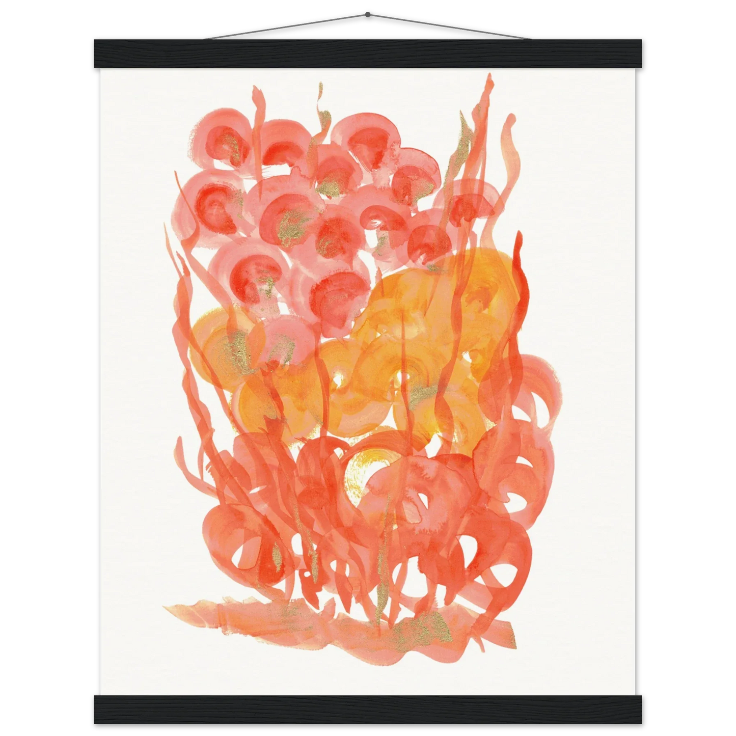 Museum-Quality Matte Paper Poster with Hanger Sunrice Flora - Laure Leprince - Artiste Peintre