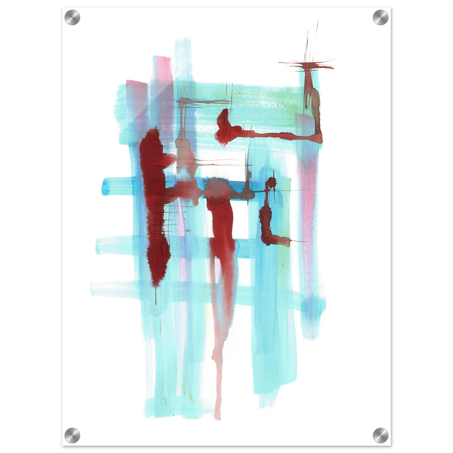 Impression sur acrylique brillante Structures Liquides | Art contemporain par Laure Leprince - Laure Leprince - Artiste Peintre
