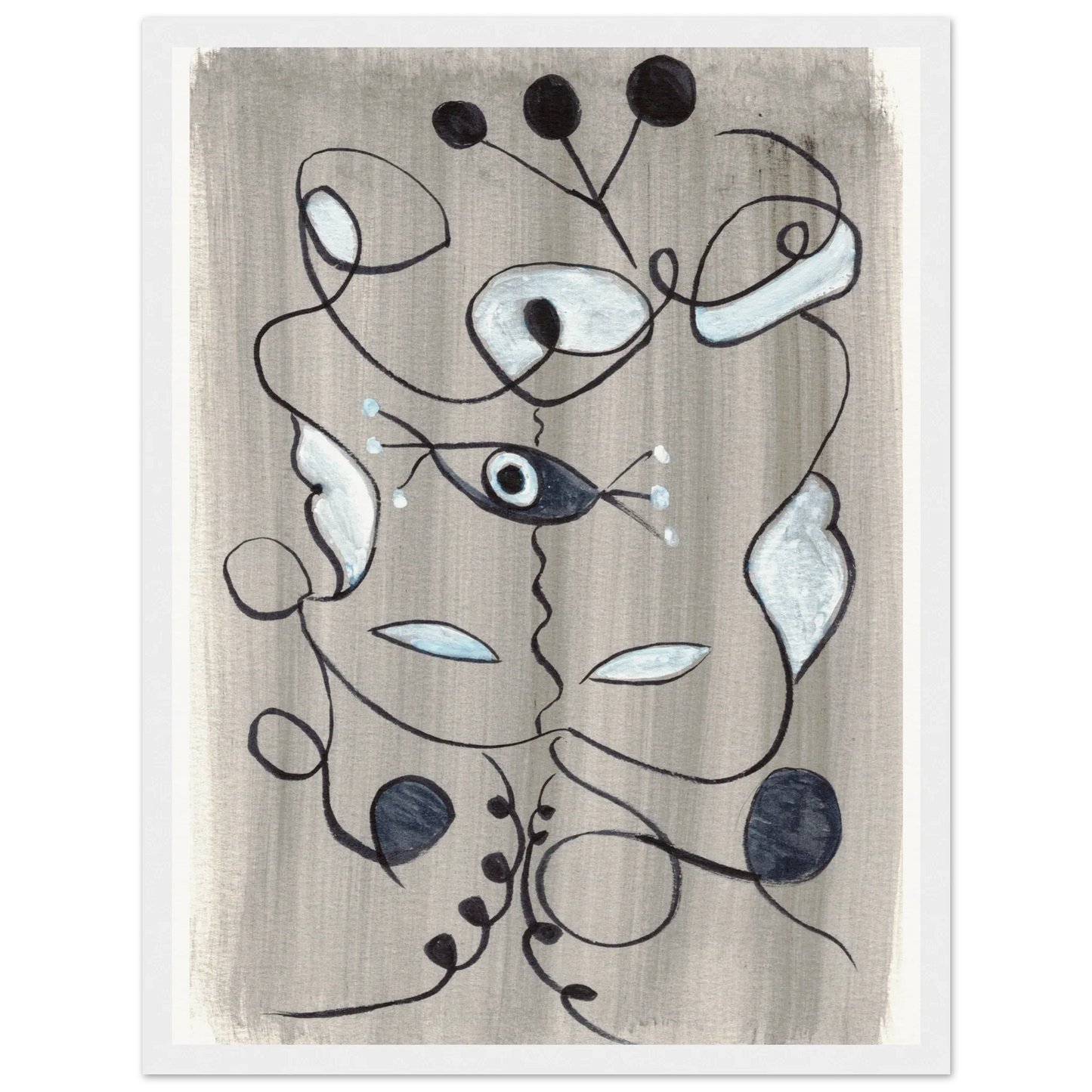 Affiche encadrée bois | Papier mat qualité musée | Aquarelle originale Laure Leprince - Laure Leprince - Artiste Peintre