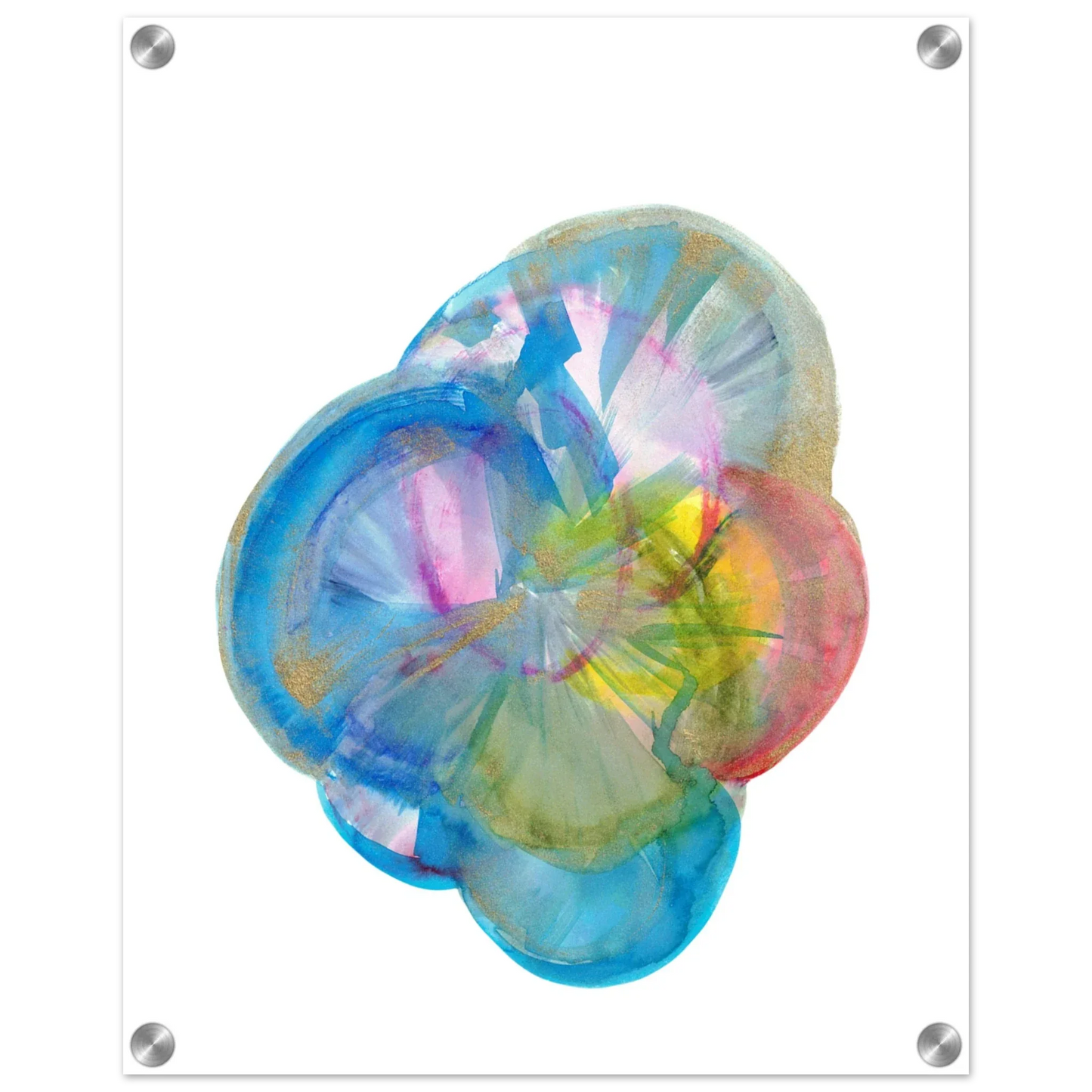 Impression sur acrylique brillante Crystal Bloom | Art contemporain par Laure Leprince - Laure Leprince - Artiste Peintre