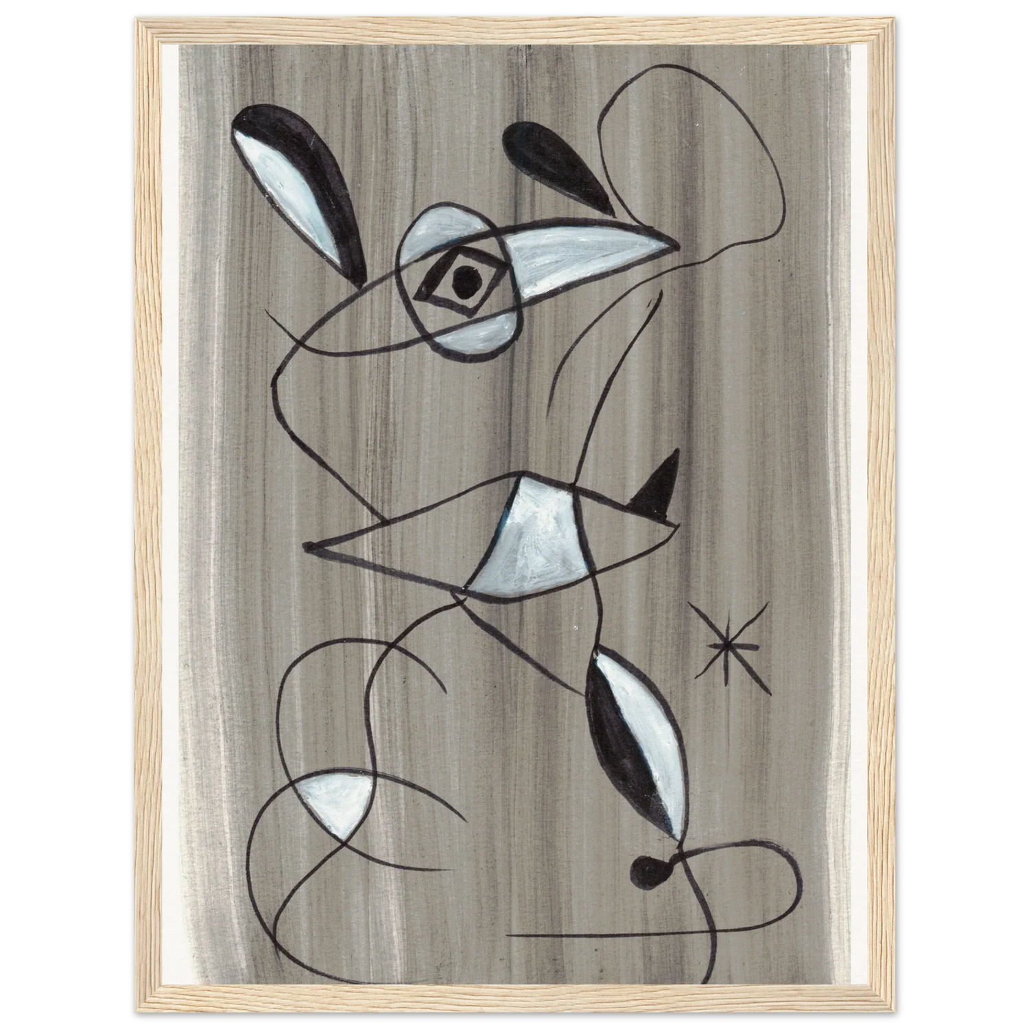 Affiche encadrée bois | Papier mat qualité musée | Aquarelle originale Laure Leprince - Laure Leprince - Artiste Peintre