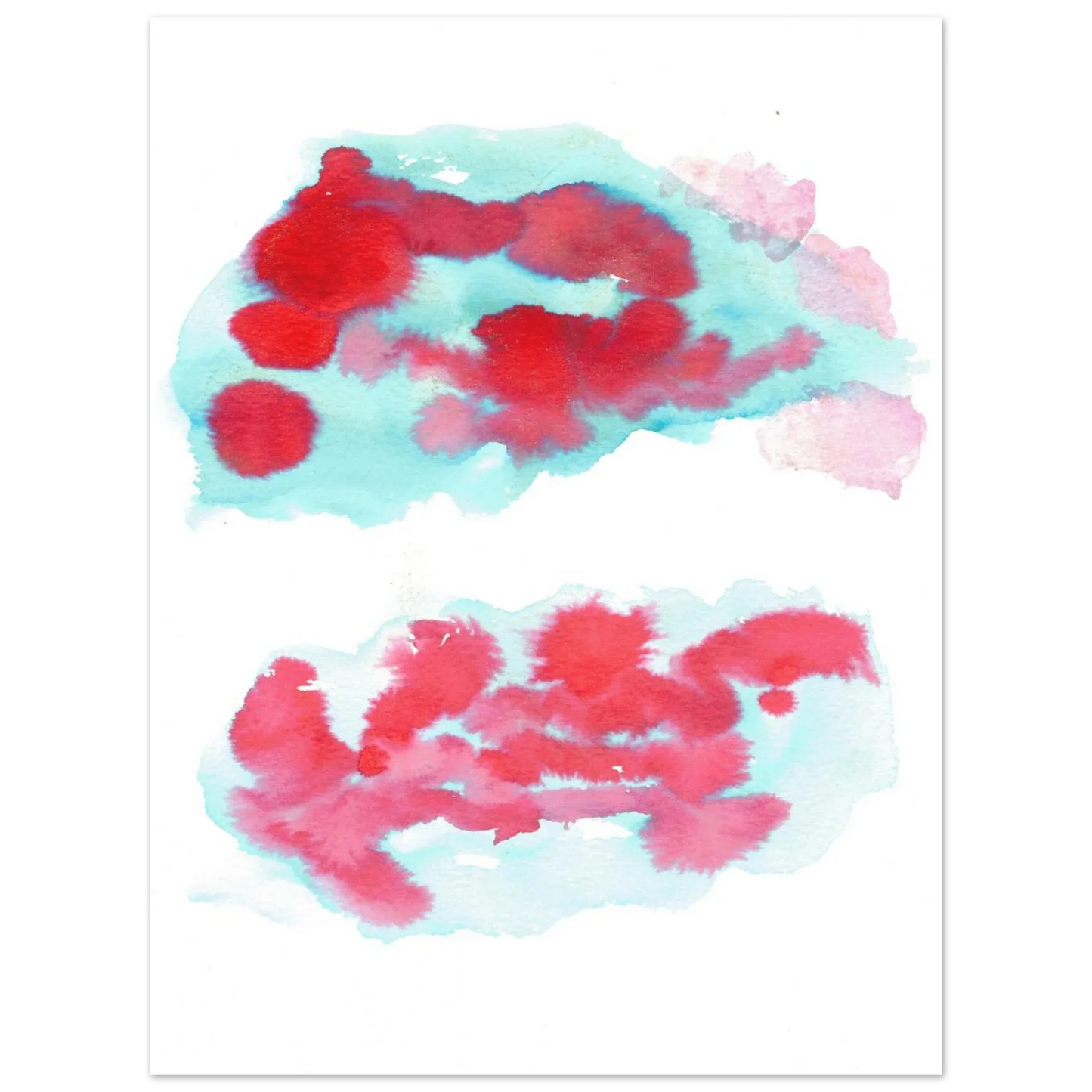 Premium Matte Paper Poster Aquarelle Originale RDJ3-7 - Laure Leprince - Artiste Peintre