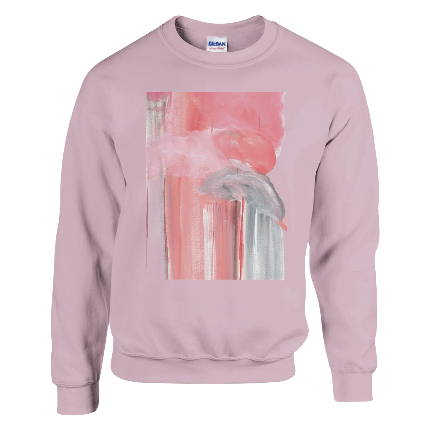Sweatshirt Unisexe Classique Blush Cascade – Impression Artistique Multicolore - Laure Leprince - Artiste Peintre