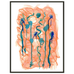 Classic Semi-Glossy Paper Metal Framed Post Saphir Ambre - Laure Leprince - Artiste Peintre