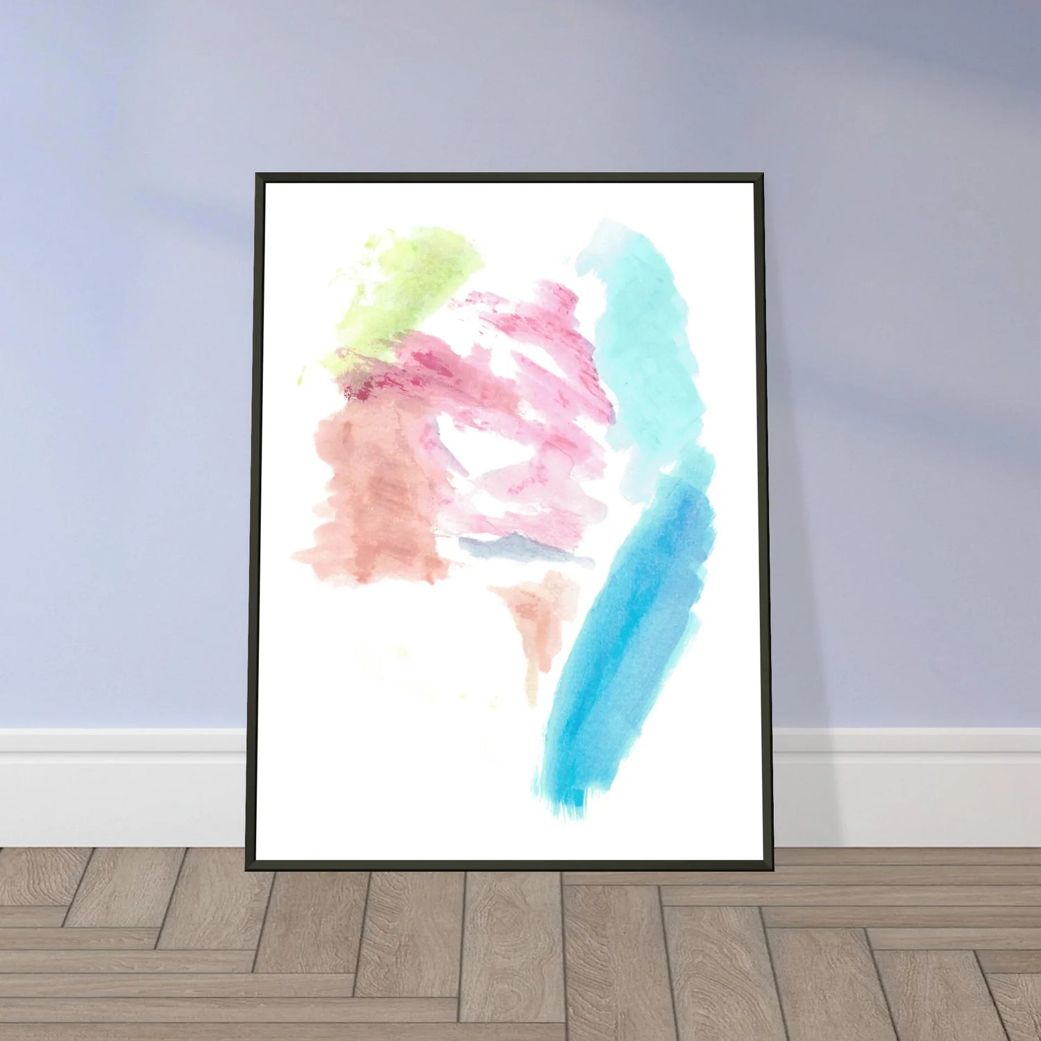 Classic Semi-Glossy Paper Metal Framed Poste Aurore Pastel - Laure Leprince - Artiste Peintre