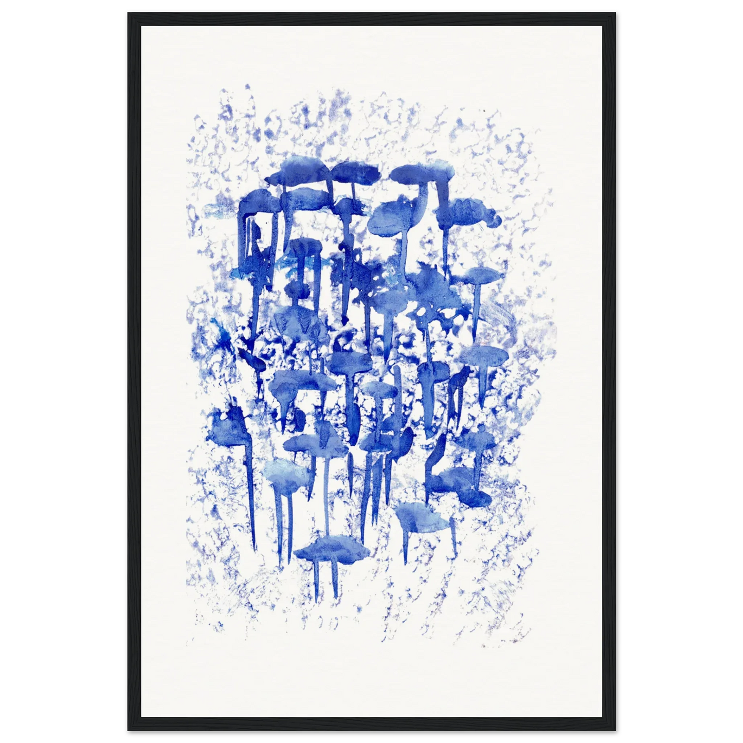Affiche Encadrée Museum-Quality Matte Paper Wooden Framed Poste Forêt Indigo - Laure Leprince - Artiste Peintre