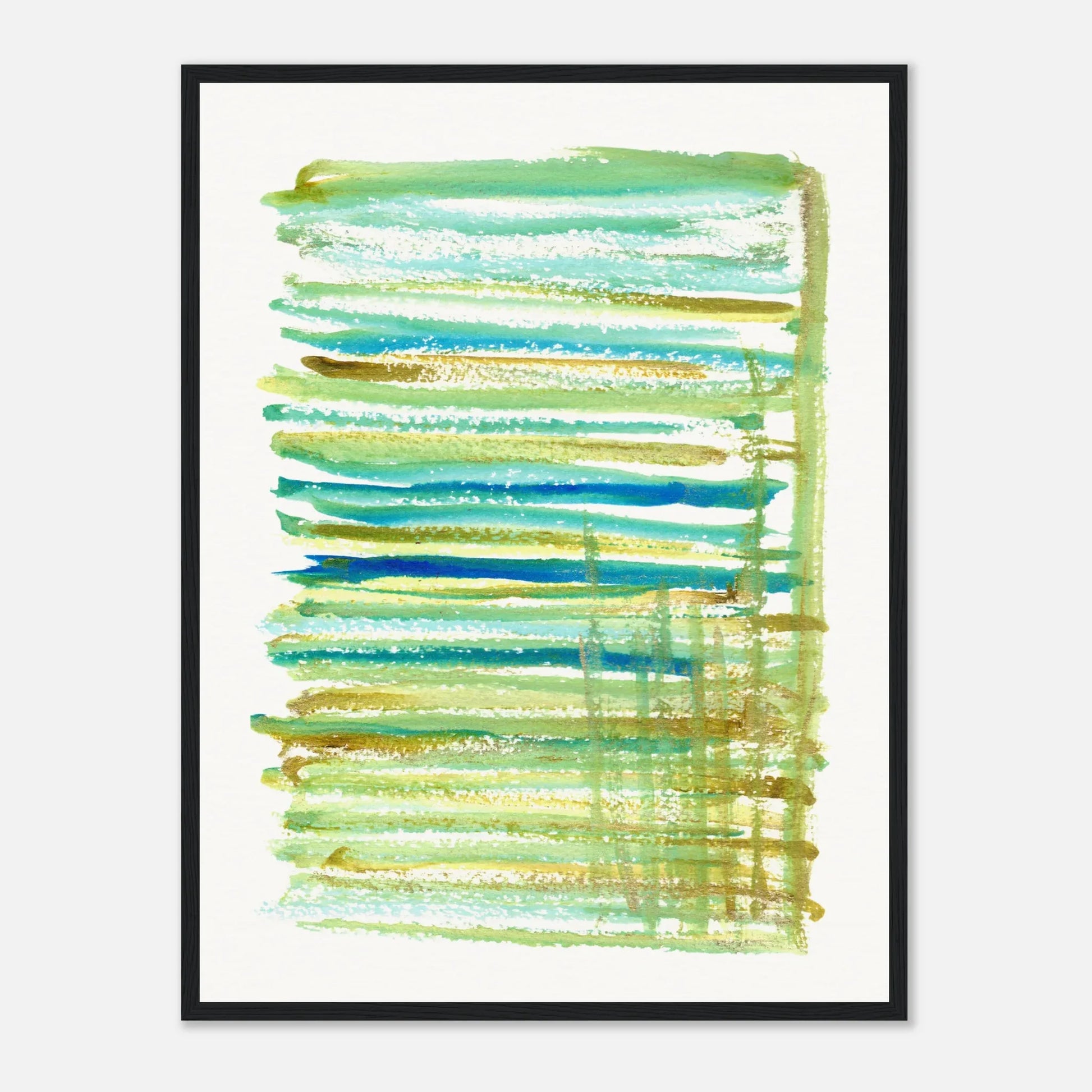 Affiche Encadrée Museum-Quality Matte Paper Wooden Framed Trames - Laure Leprince - Artiste Peintre