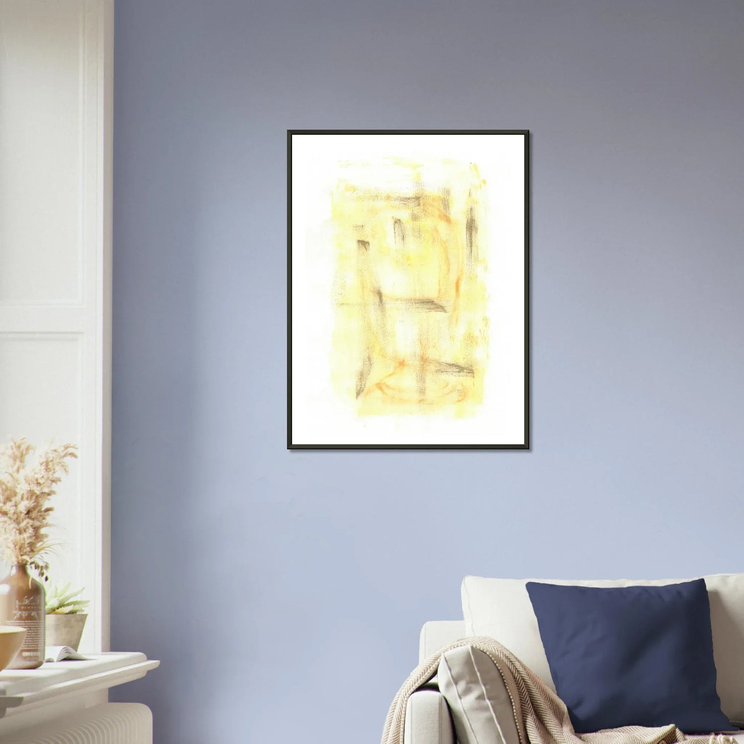 Classic Semi-Glossy Paper Metal Framed Post Golden Haze - Laure Leprince - Artiste Peintre
