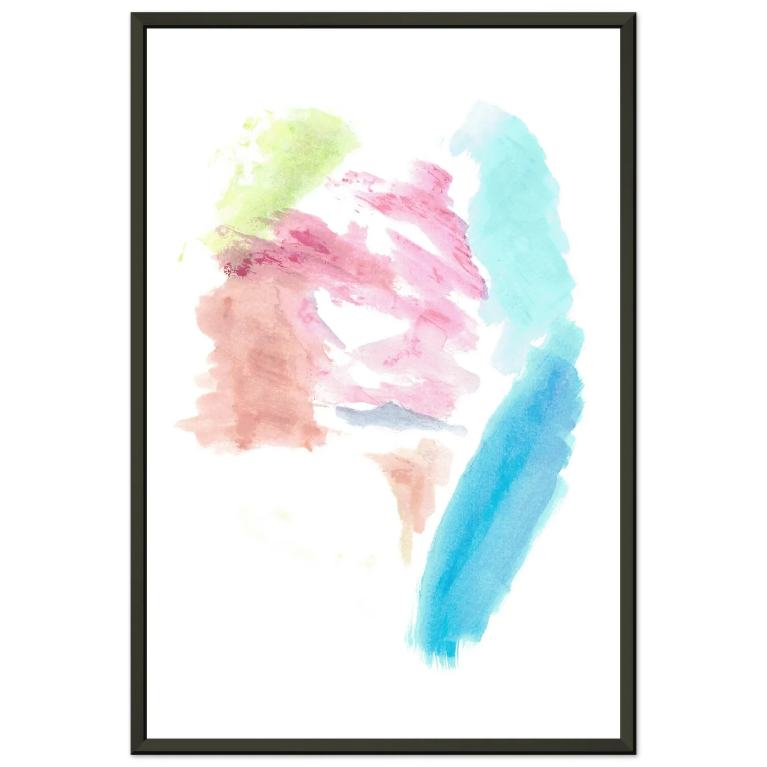 Classic Semi-Glossy Paper Metal Framed Poste Aurore Pastel - Laure Leprince - Artiste Peintre