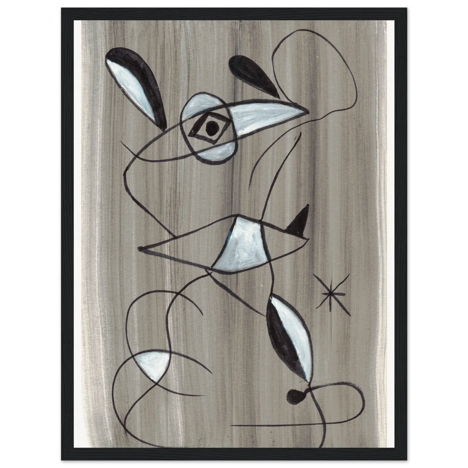 Affiche encadrée bois | Papier mat qualité musée | Aquarelle originale Laure Leprince - Laure Leprince - Artiste Peintre