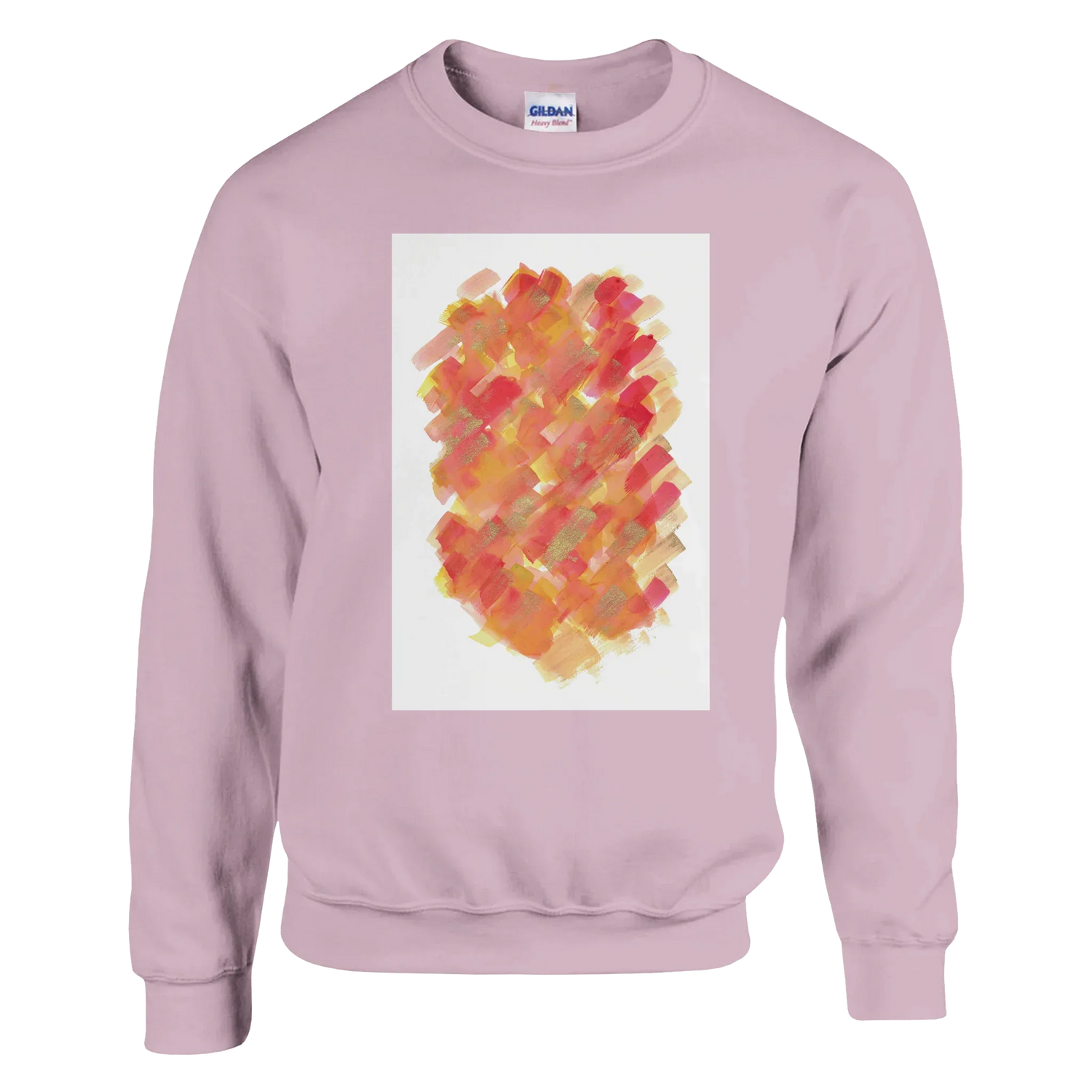 Sweatshirt Unisexe Classique Sunset Ember – Impression Artistique Multicolore - Laure Leprince - Artiste Peintre