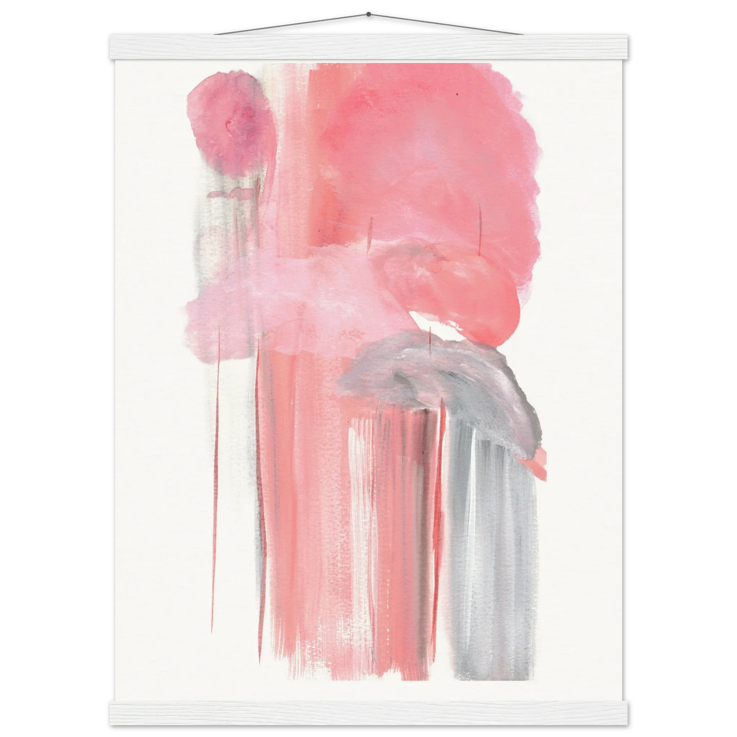 Museum-Quality Matte Paper Poster with Hanger Structures Carmines - Laure Leprince - Artiste Peintre