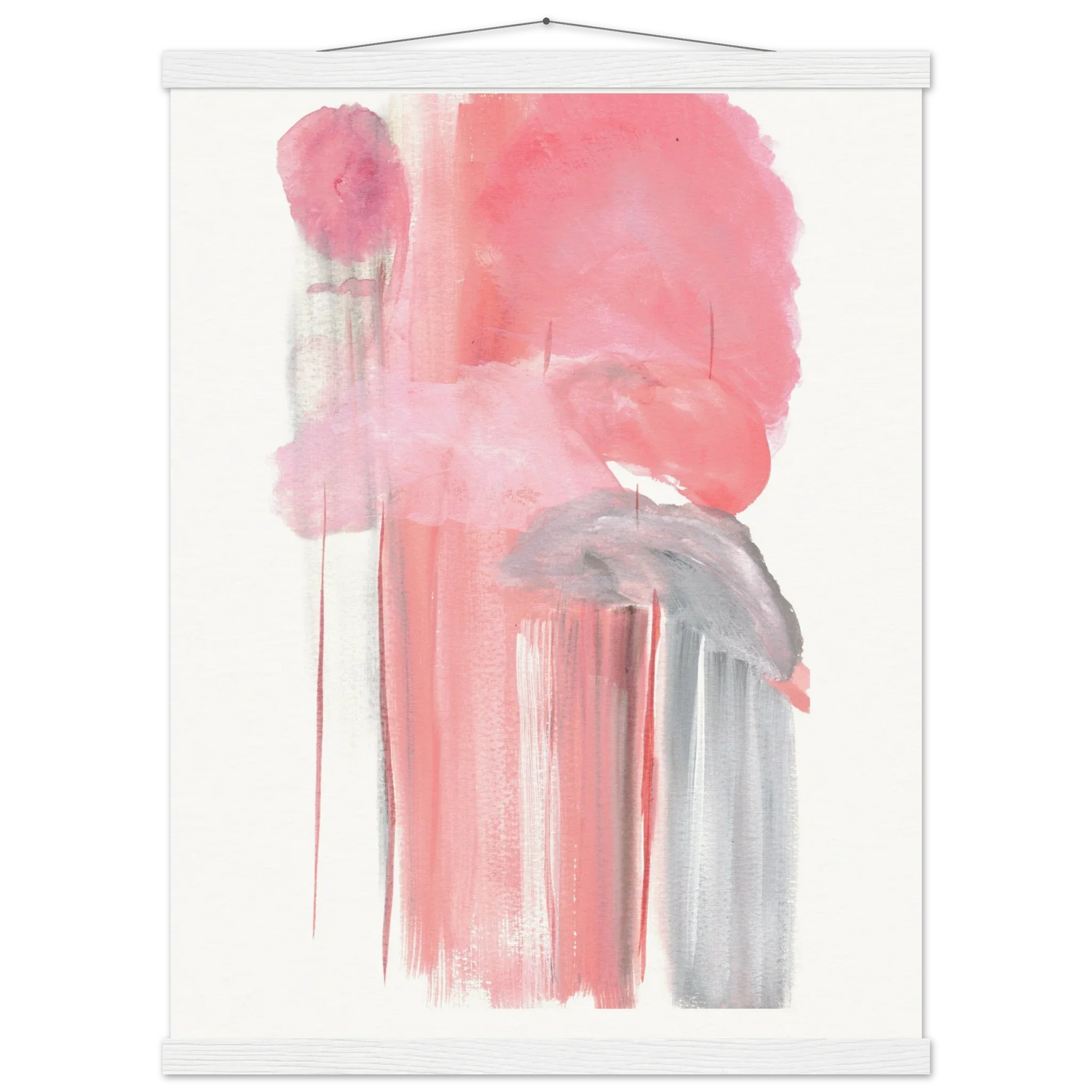 Museum-Quality Matte Paper Poster with Hanger Structures Carmines - Laure Leprince - Artiste Peintre