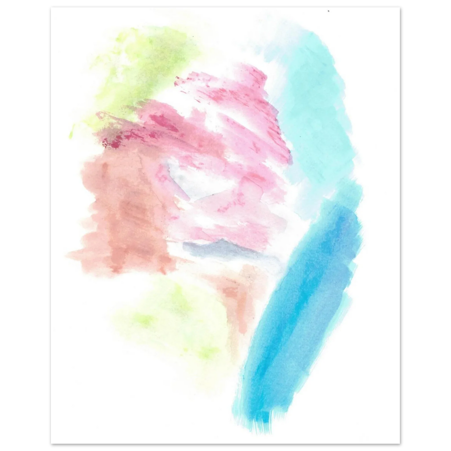 Premium Matte Paper Poster Aquarelle Originale RDJ3-3 - Laure Leprince - Artiste Peintre
