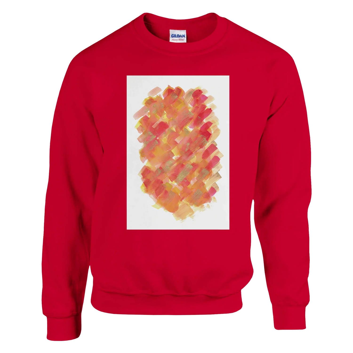 Sweatshirt Unisexe Classique Sunset Ember – Impression Artistique Multicolore - Laure Leprince - Artiste Peintre