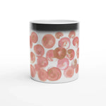 Mug magique en céramique 325 ml Rosée Pétale – Révèlez votre motif à la chaleur - Laure Leprince - Artiste Peintre