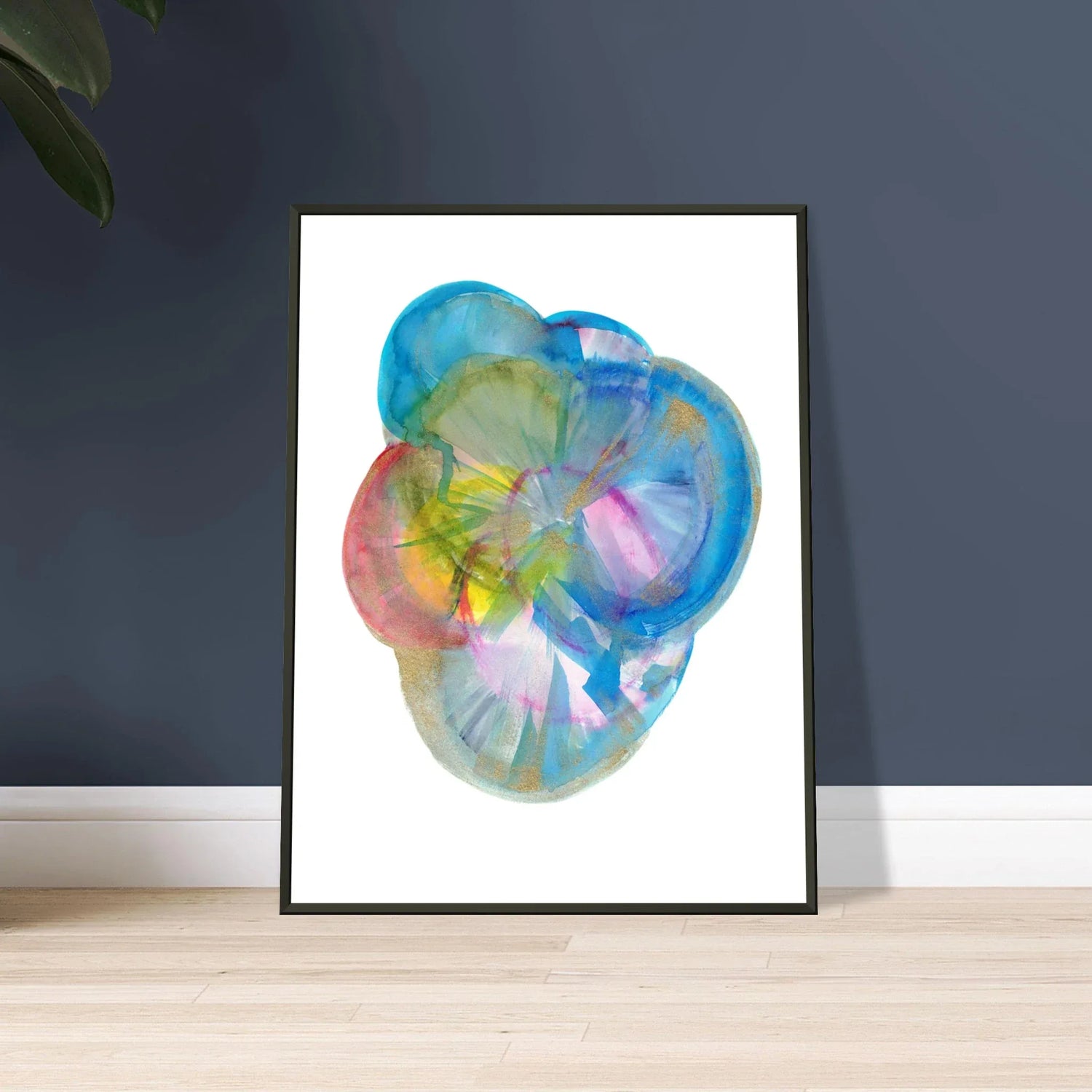 Classic Semi-Glossy Paper Metal Framed Poste Crystal Bloom - Laure Leprince - Artiste Peintre
