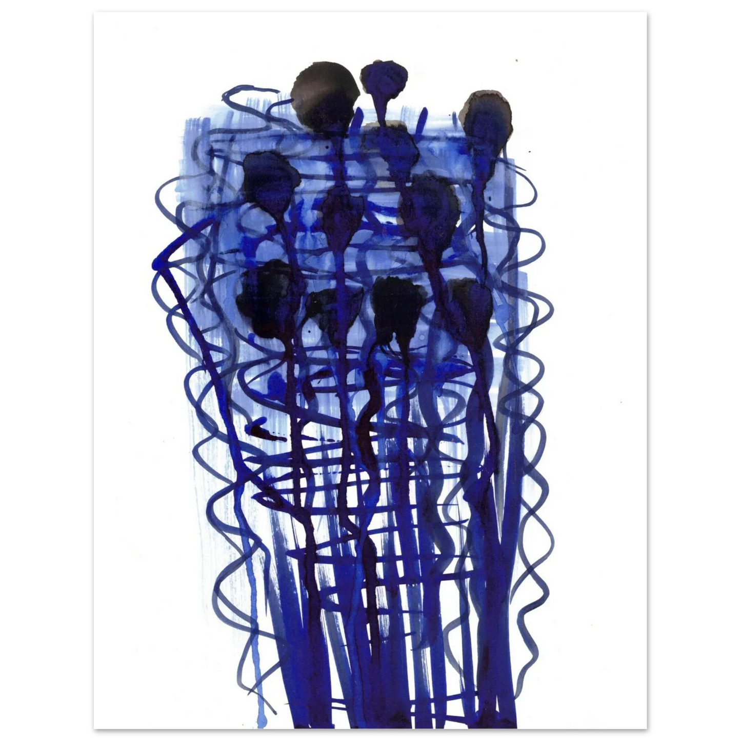 Premium Matte Paper Poster Aquarelle Originale RDJ3-14 - Laure Leprince - Artiste Peintre