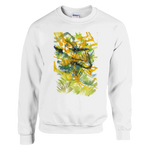Sweatshirt Unisexe Classique Tempête Solaire – Impression Artistique Multicolore | Premium Cotton Blend - Laure Leprince - Artiste Peintre