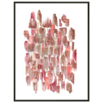 Classic Semi-Glossy Paper Metal Framed Poste Terracotta Waves - Laure Leprince - Artiste Peintre