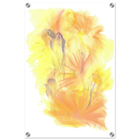 Impression sur acrylique brillante Sun Whisper | Art contemporain par Laure Leprince - Laure Leprince - Artiste Peintre