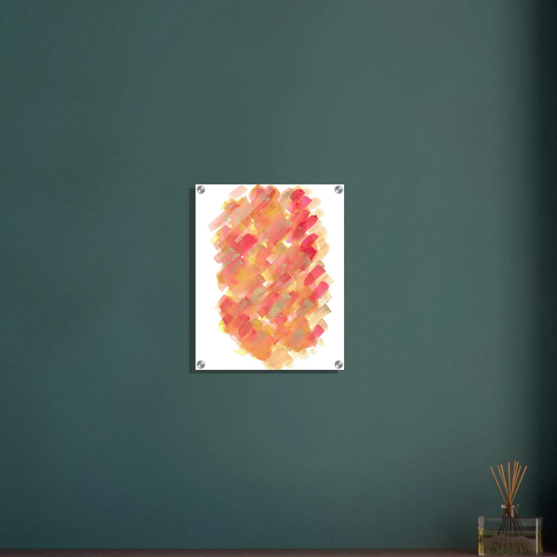 Impression sur acrylique brillante Sunset Ember| Art contemporain par Laure Leprince - Laure Leprince - Artiste Peintre
