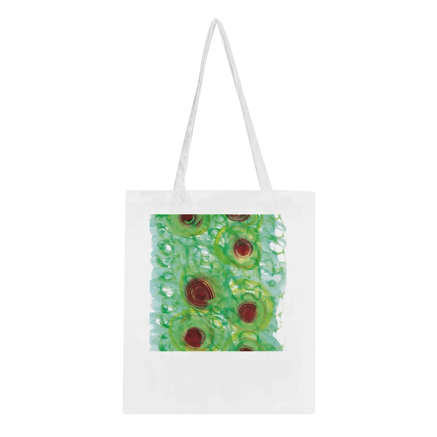 Cabas Impression Art - Green Echo - Laure Leprince - Artiste Peintre