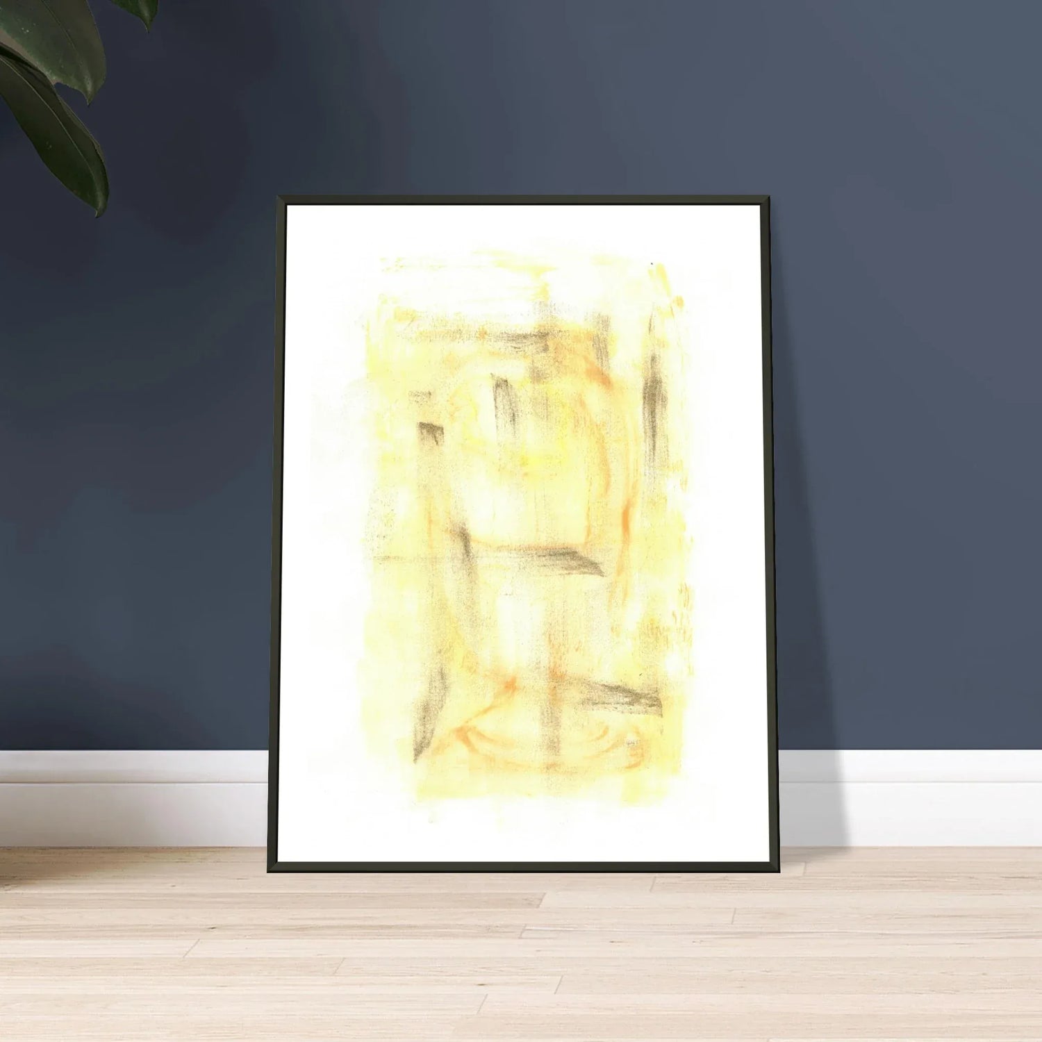 Classic Semi-Glossy Paper Metal Framed Post Golden Haze - Laure Leprince - Artiste Peintre