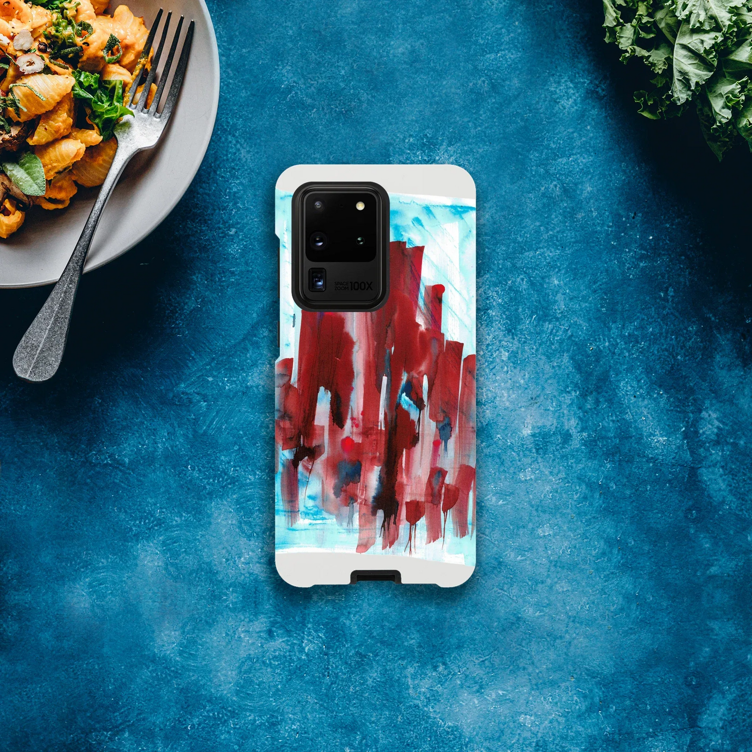 Premium Samsung Tough Case – Design Artistique Crimson Tower - Laure Leprince - Artiste Peintre