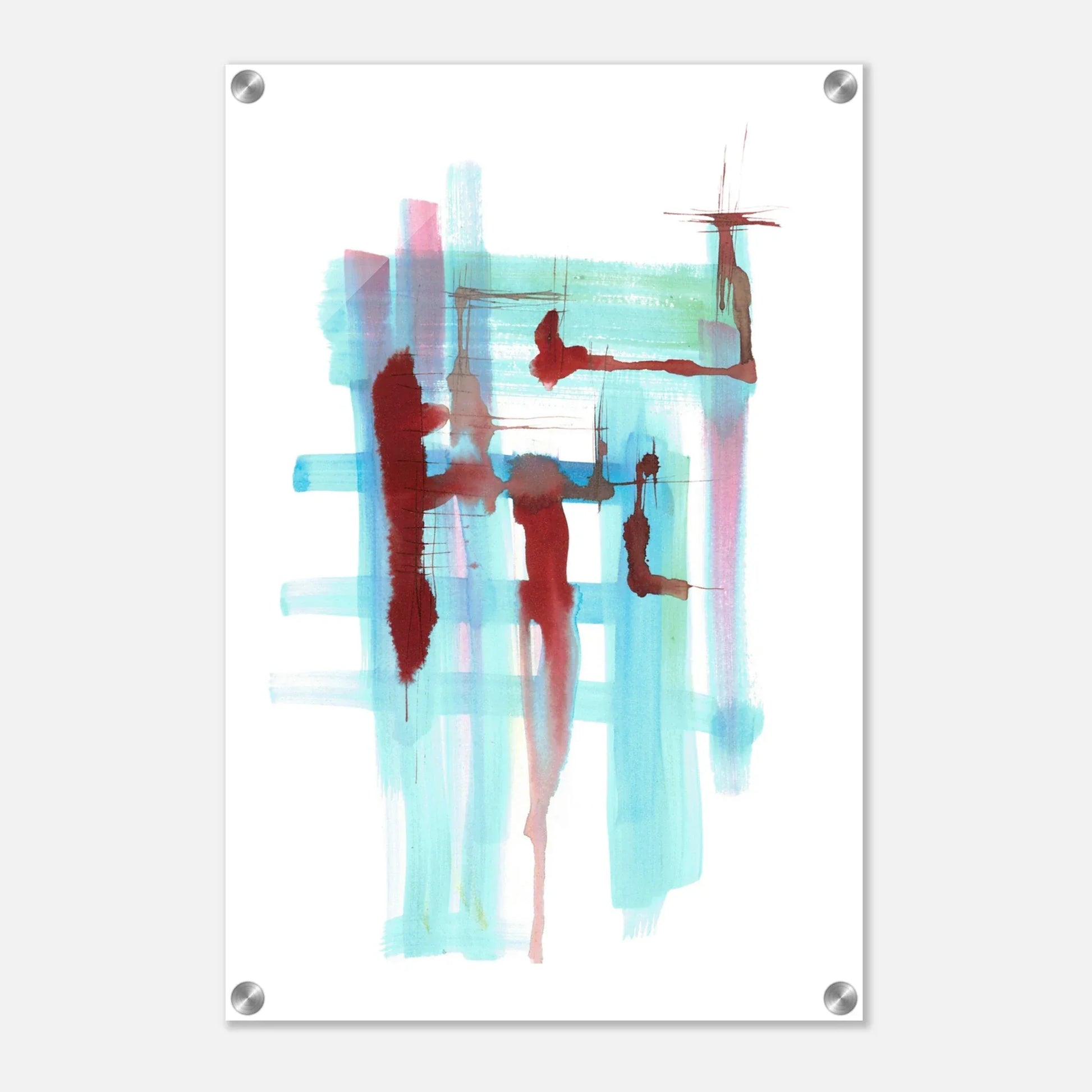Impression sur acrylique brillante Structures Liquides | Art contemporain par Laure Leprince - Laure Leprince - Artiste Peintre