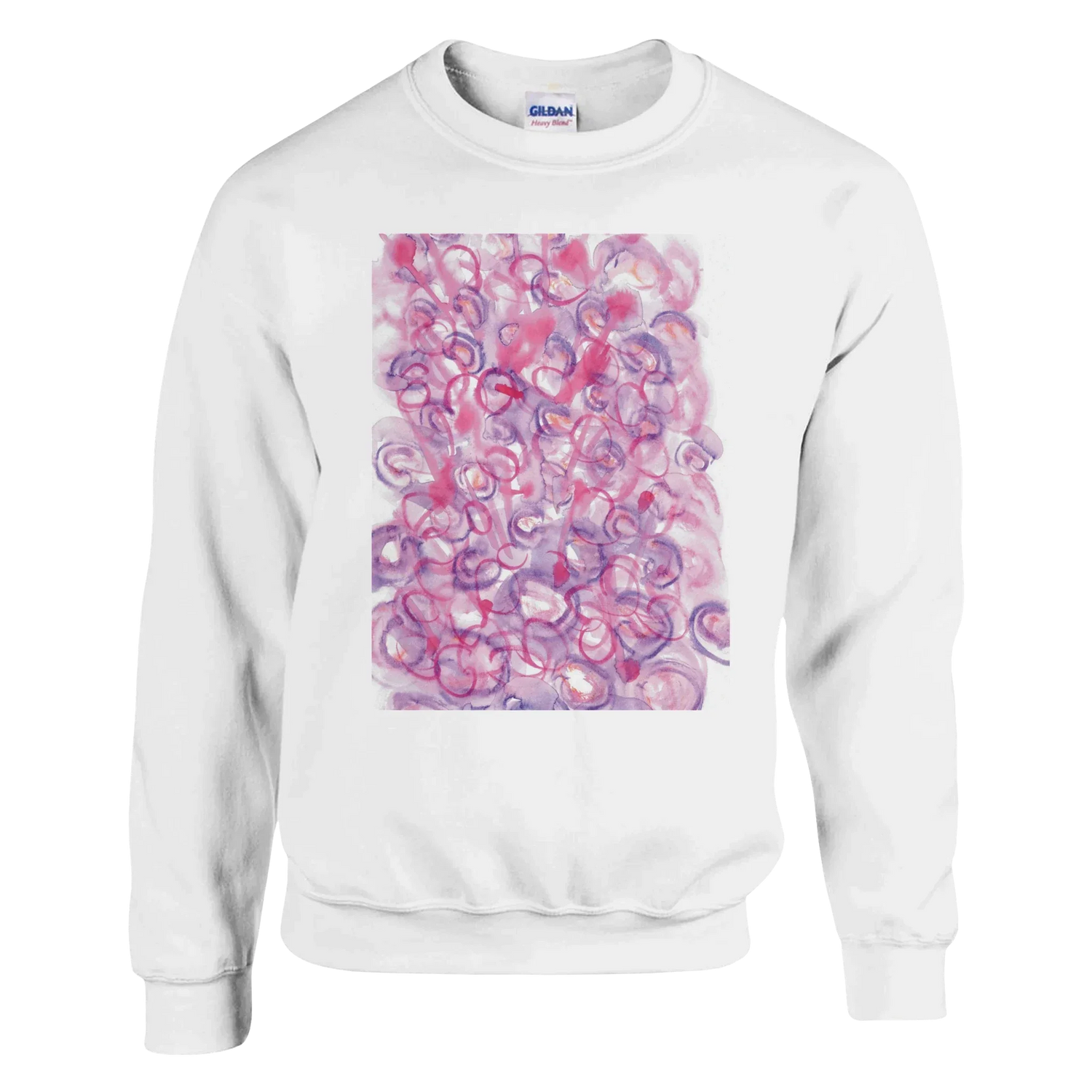 Sweatshirt Unisexe Classique Floraison intime– Impression Artistique Multicolore - Laure Leprince - Artiste Peintre