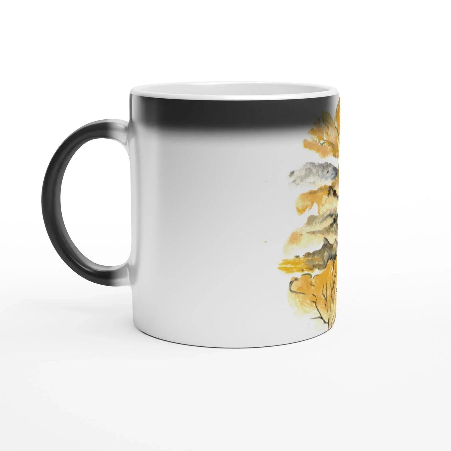 Mug magique en céramique 325 ml Colline d'or – Révèlez votre motif à la chaleur - Laure Leprince - Artiste Peintre