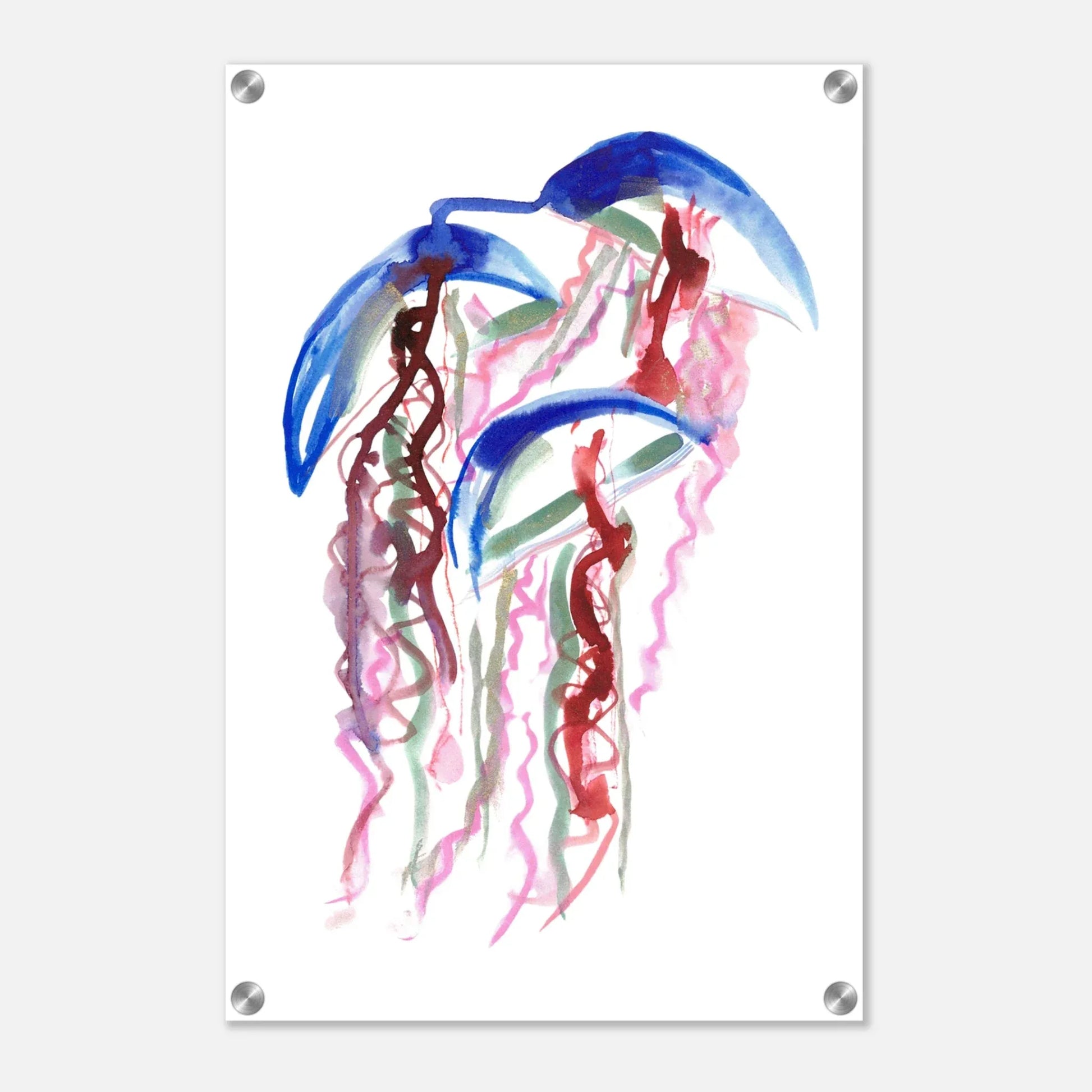 impression sur acrylique brillant Coral Dance contemporain par Laure Leprince - Laure Leprince - Artiste Peintre