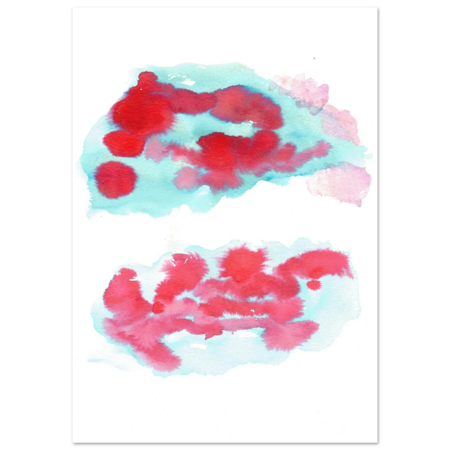 Premium Matte Paper Poster Aquarelle Originale RDJ3-7 - Laure Leprince - Artiste Peintre