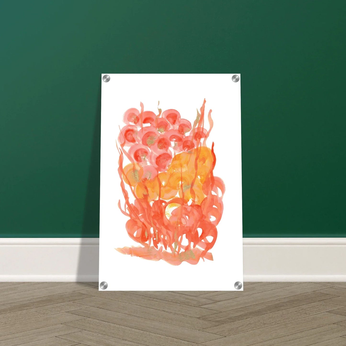 Impression sur acrylique brillante Sunrice Flora| Art contemporain par Laure Leprince - Laure Leprince - Artiste Peintre