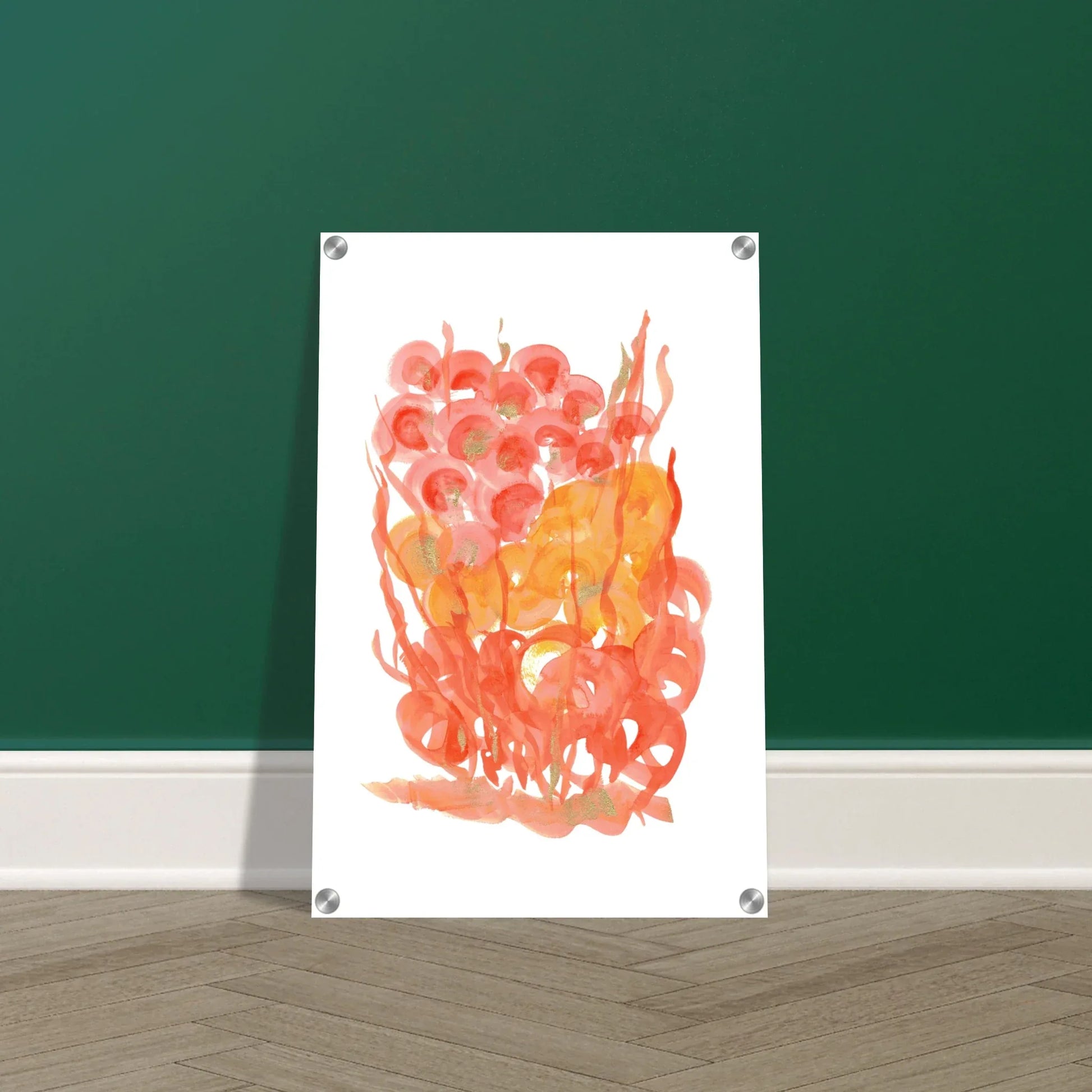 Impression sur acrylique brillante Sunrice Flora| Art contemporain par Laure Leprince - Laure Leprince - Artiste Peintre